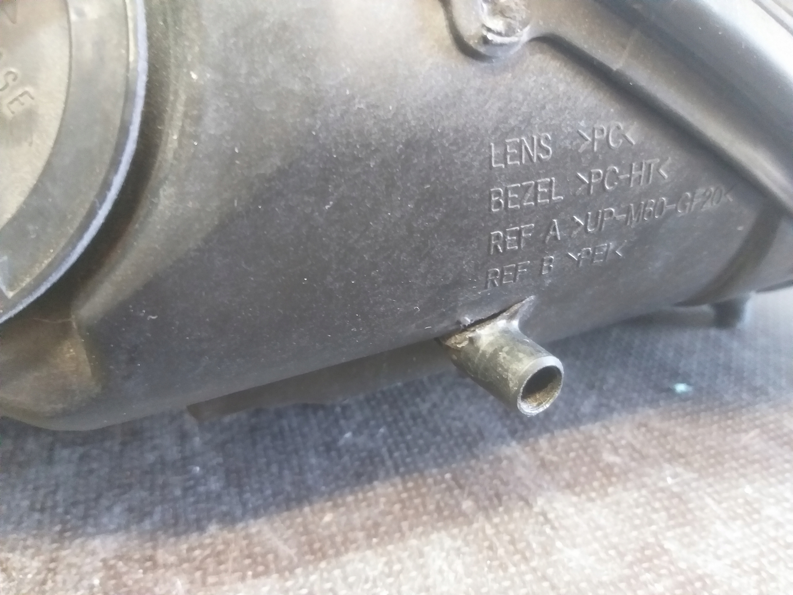 light front left PORSCHE CAYMAN BOXSTER 987 lens