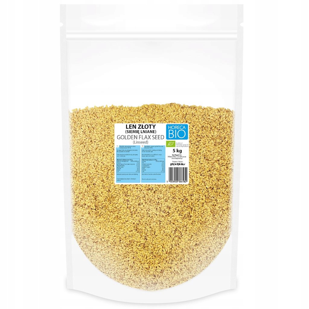 Len Złoty (siemię Lniane) Bio Vegan 5 kg Horeca (bio Planet)