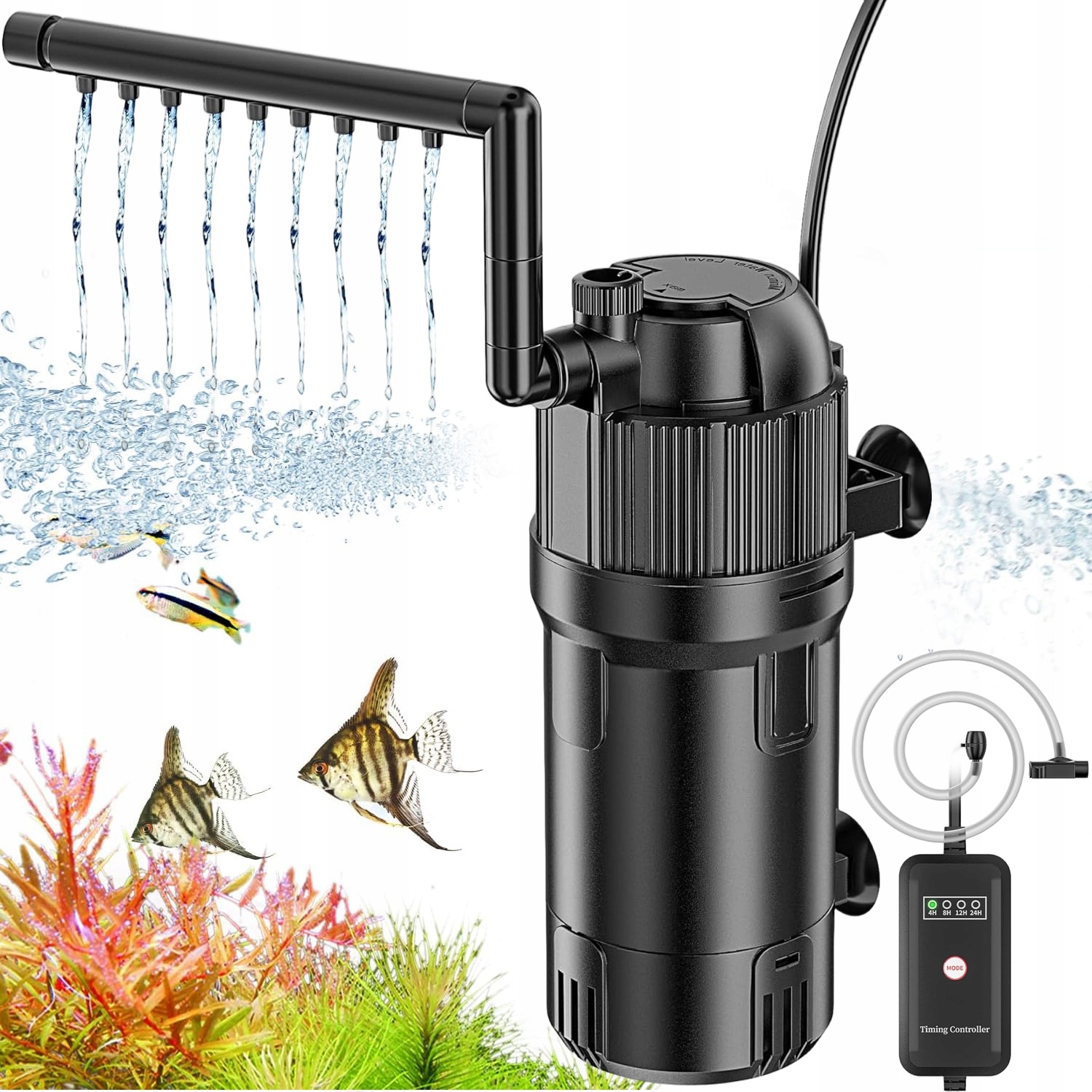 Levně Filtrační Čerpadlo Do Akvária Uv 5V1 400 L H, Oběh Vody, Sterilizátor