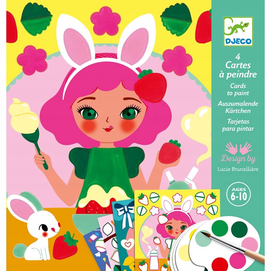 

Czas na przekąskę zestaw z farbami Djeco 6+