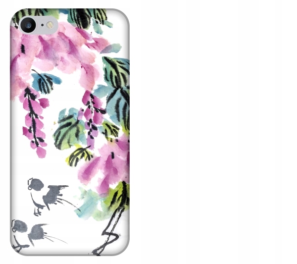

Etui pokrowiec iPhone 8 Kwiaty akwarela chinska ja