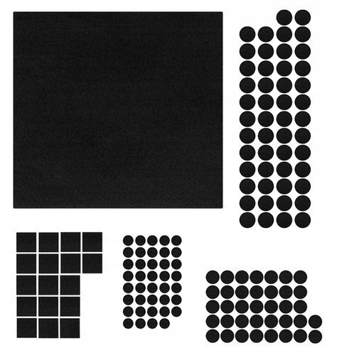 

Podkładki filcowe pod meble krzesła, zestaw 144x