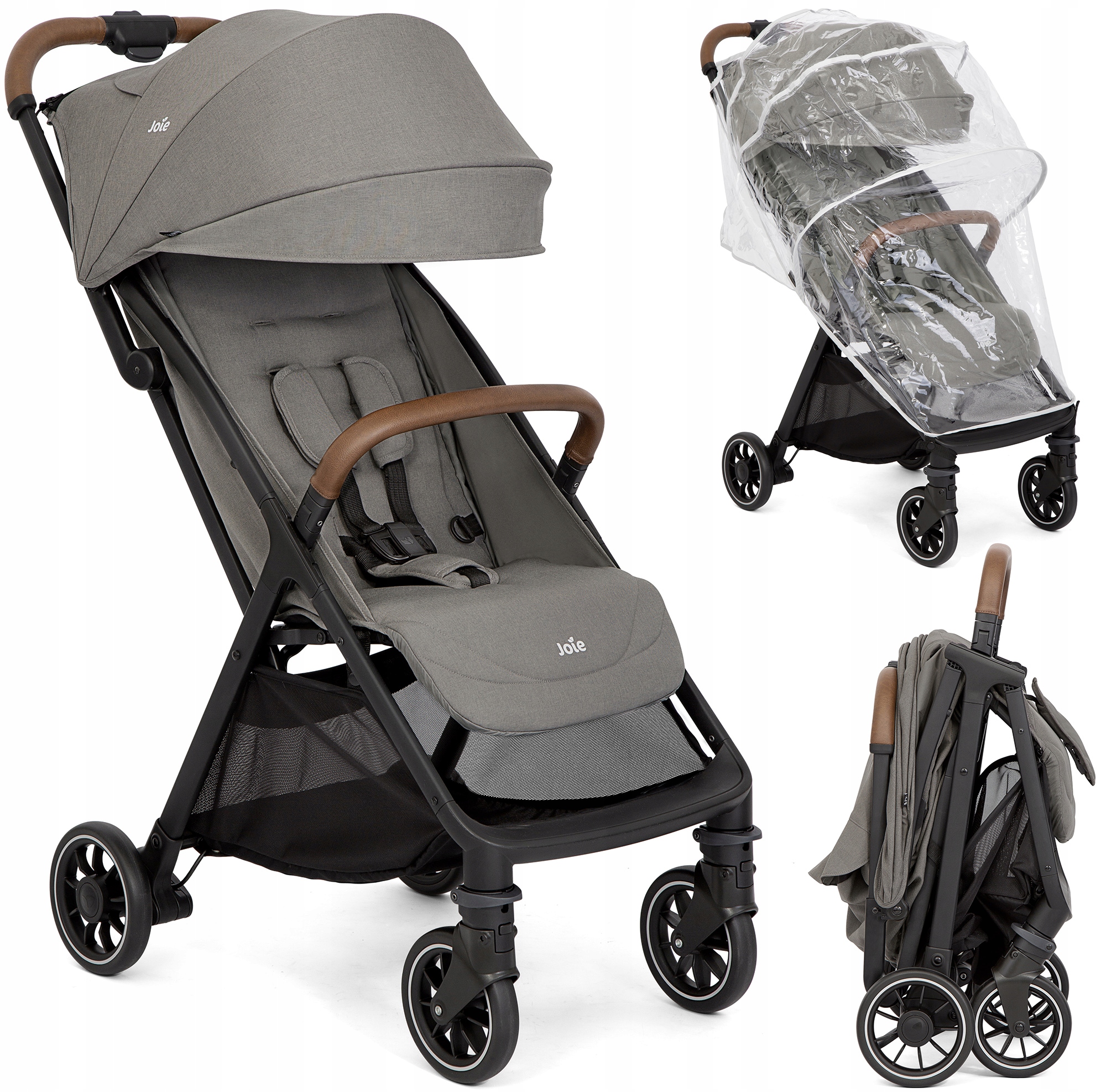 WÓZEK SPACEROWY JOIE SIGNATURE PACT PRO FOLIA kol. PEBBLE