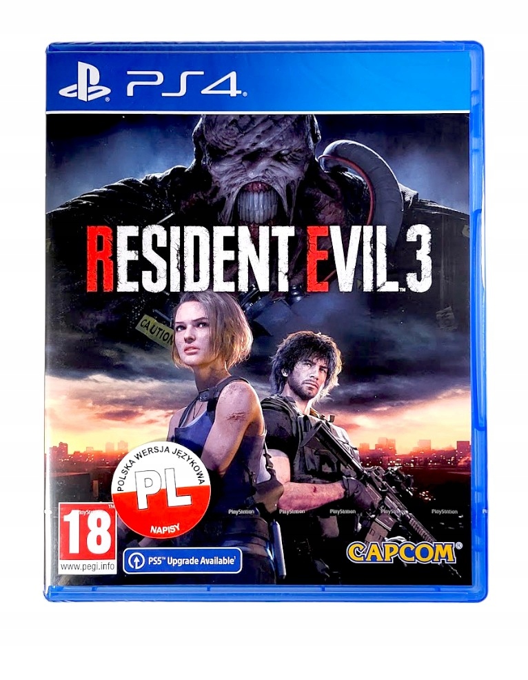 Resident Evil 3 PS4 PS5 Gra Na Płycie W Pudełku Napisy Pl