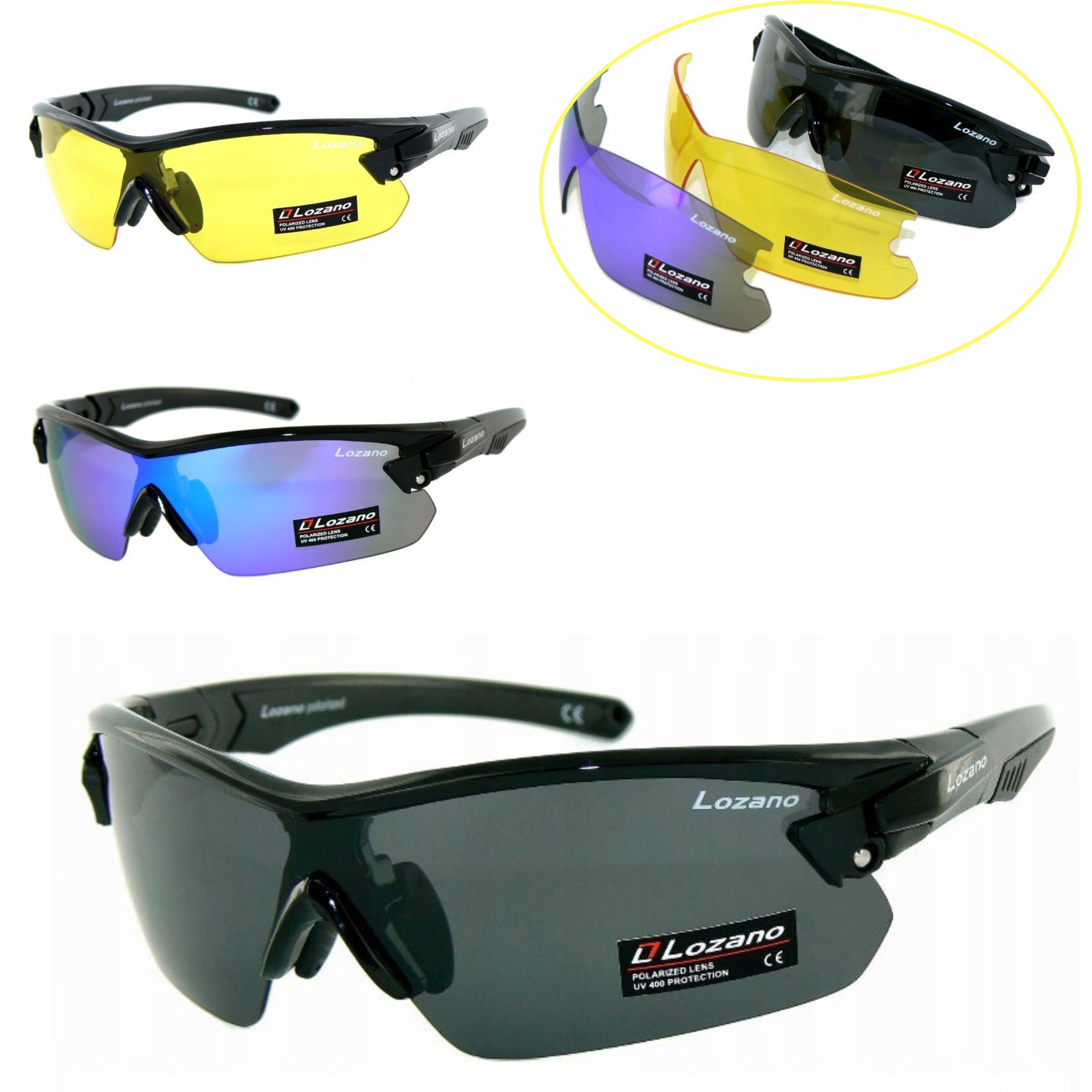 Polarizační Brýle Pro Jízdu V Noci A Den Do Auta S Vyměnitelnými Čočkami