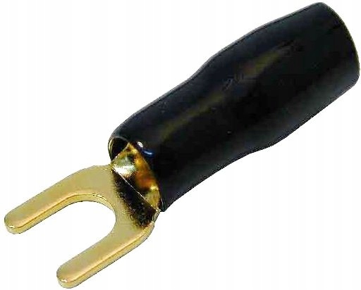 

Konektor końcówka widełkowa złocona M4 601820