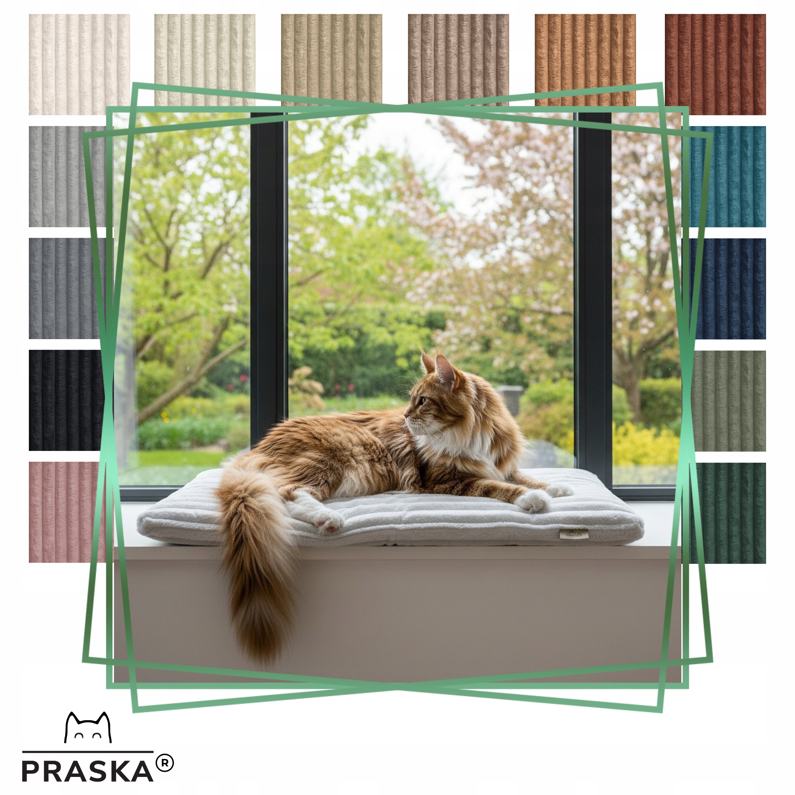 Levně Pražská Pelíšek podložka Pik pro kočky s kožešinou 75x55 cm Výběr Barev premium