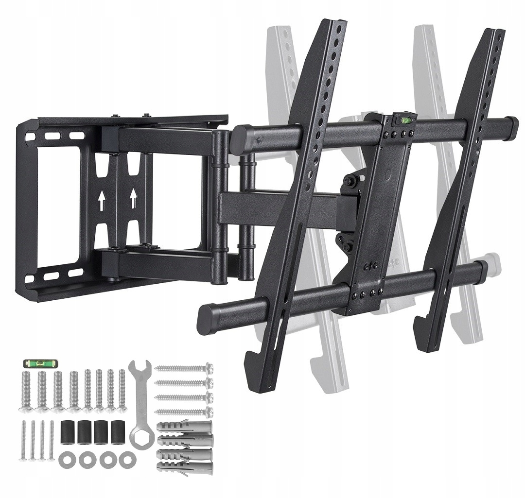 Uchwyt do Telewizora Tv Mocny 60kg 32-85" Wieszak Pełna Regulacja Wysięgnik