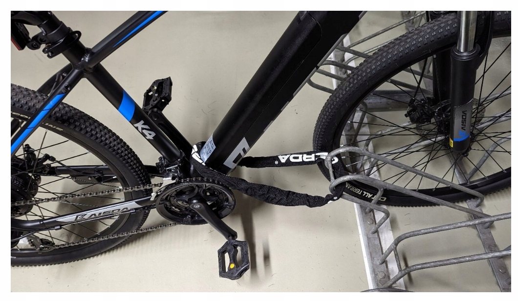 BLOKADA ROWEROWA ZAPINKA ZABEZPIECZENIE GRUBE 90cm Rodzaj łańcuch