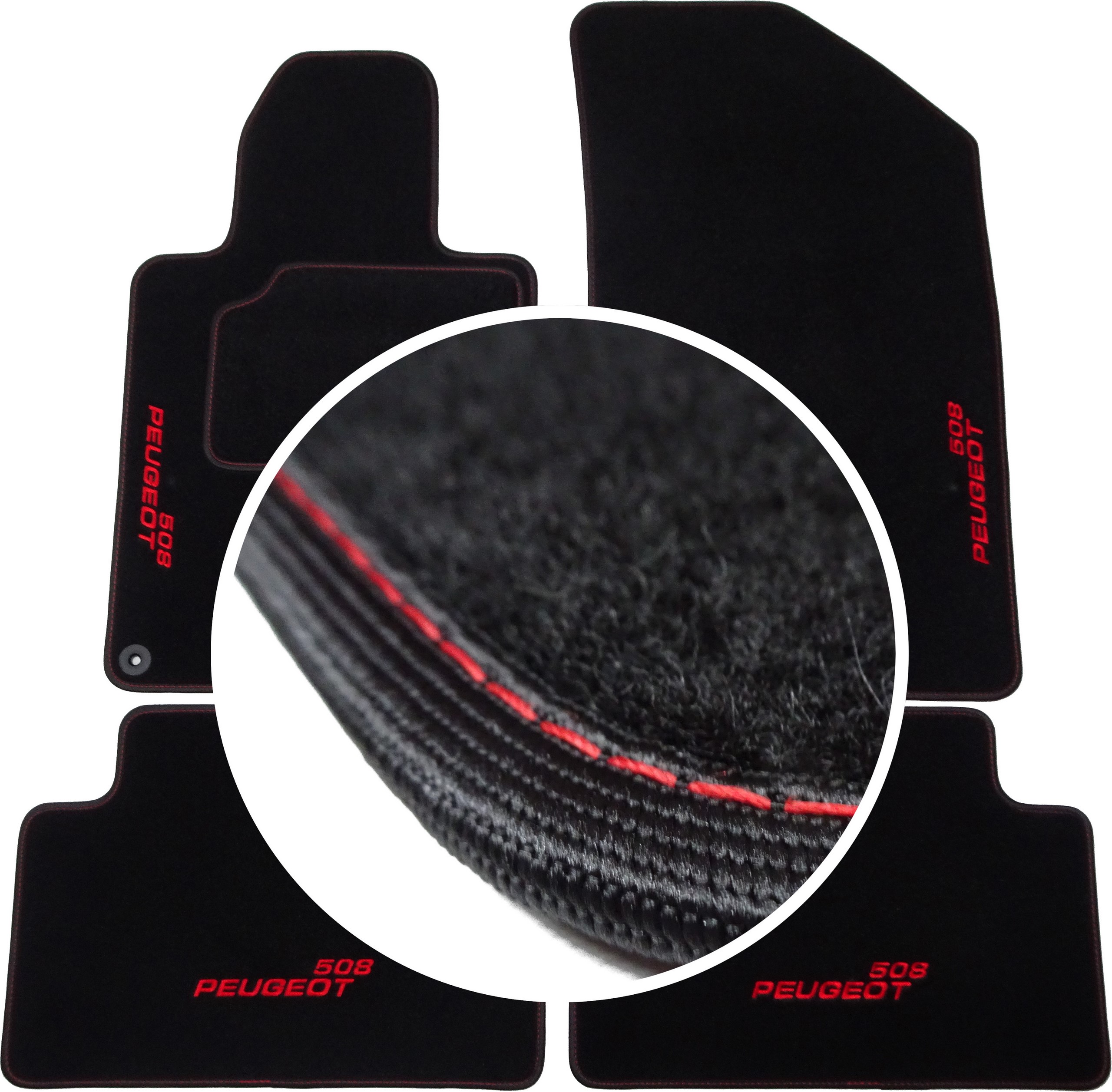 

Peugeot 508 2010-2018r Dywaniki Classic Haft CH4
