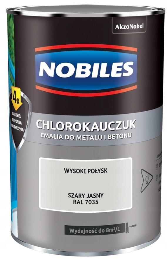

Farba Nobiles Chlorokauczuk- szara jasna, 0.9l