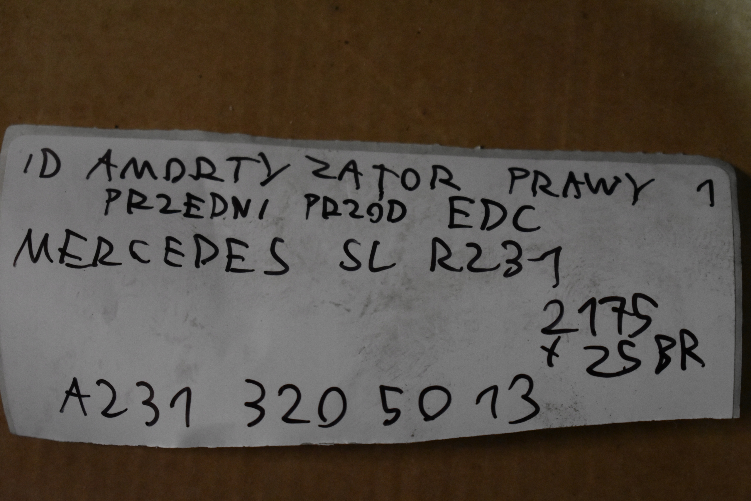IDEALNY shock absorber right front front EDC MERCEDES SL R231 1 9