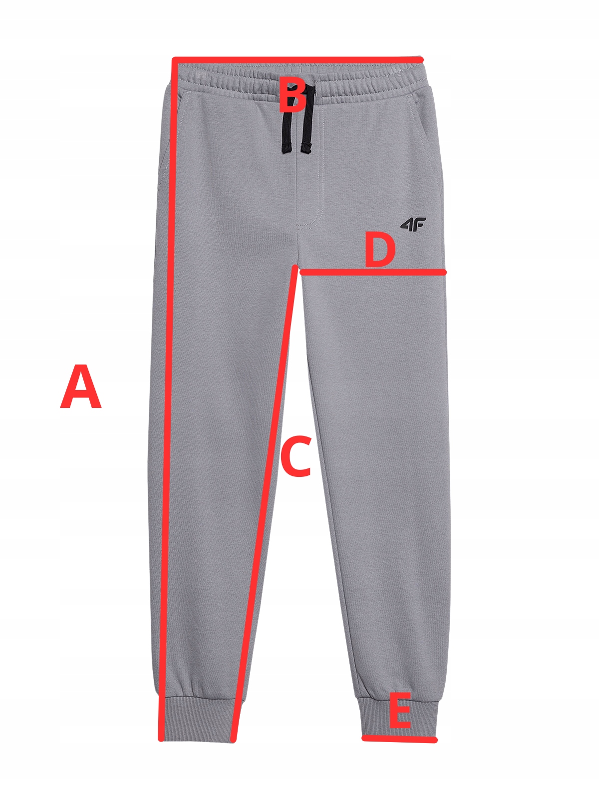 SPODNIE 4F CHŁOPIĘCE DRESOWE JOGGERY - JASNO NIEBIESKIE r. 152 Długość długie