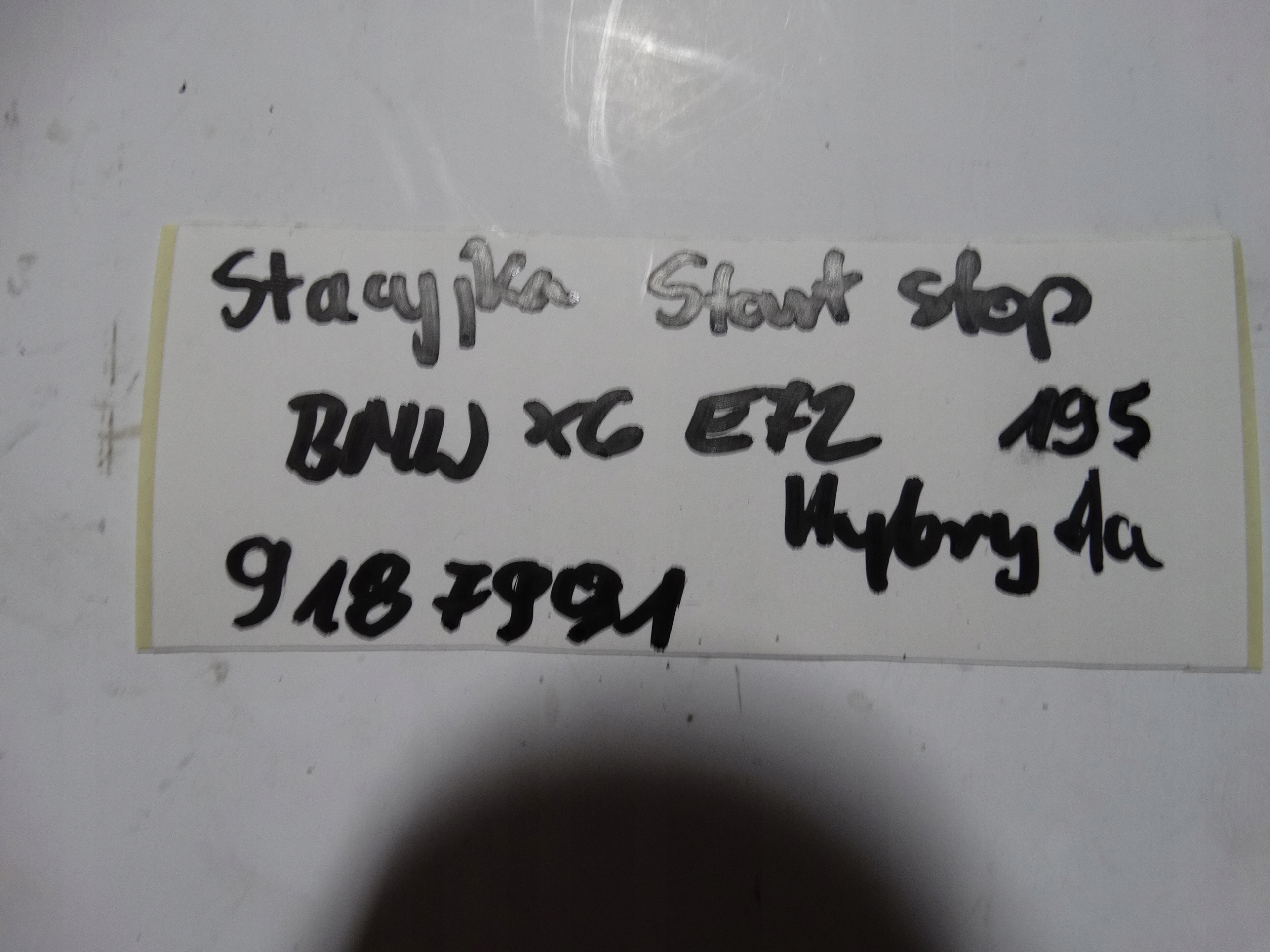 IDEALNA ignition START STOP BMW X6 E72 HYBRYDA 1