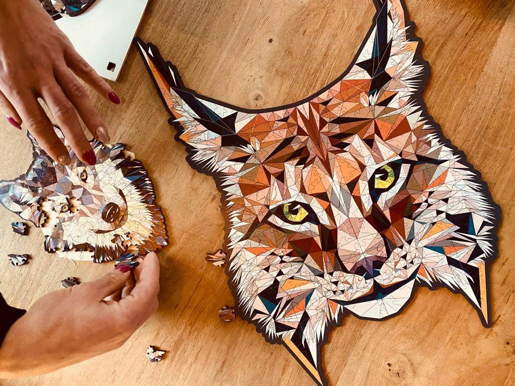 PUZZLE DREWNIANE RYŚ z ramką / 100 puzzli Wiek dziecka 14 lat +