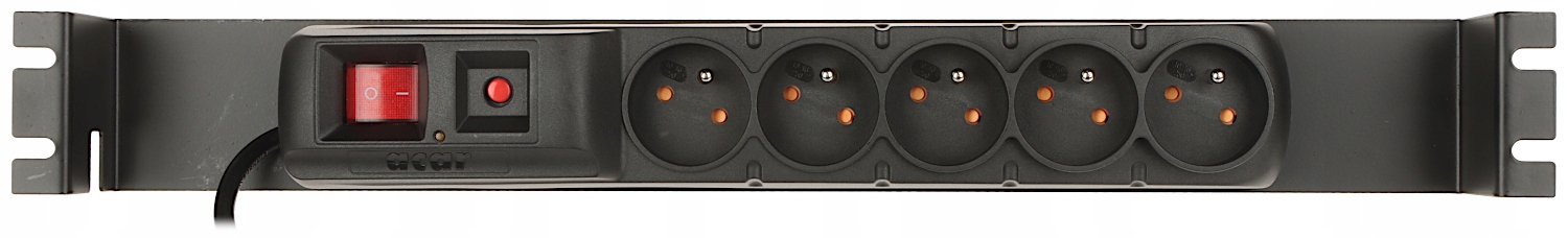 LISTWA ZASILAJĄCA 230 V DO SZAFY RACK 5 GNIAZD