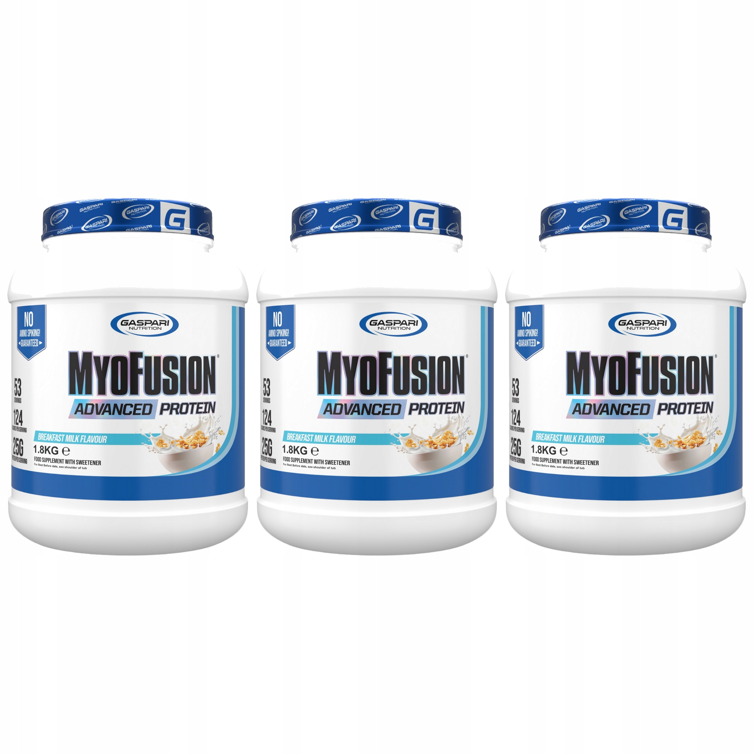 3x Proteinový izolát Protein Wpc Wpi MyoFusion 1800 g Mléčný Gaspari