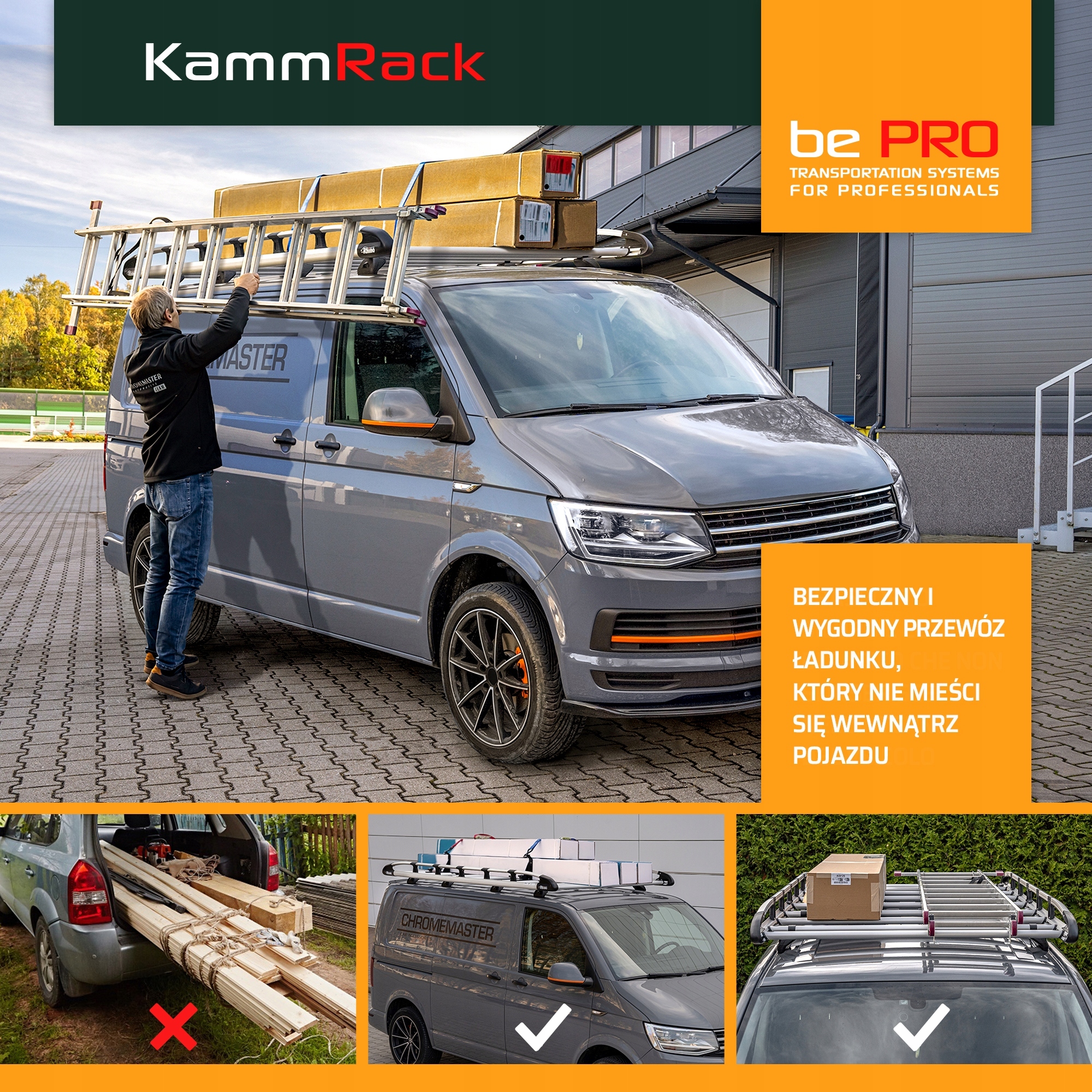 Platforma dachowa bagażnik kosz RENAULT MASTER 2010- L1H1 / L1H2 | 3 m Producent inny