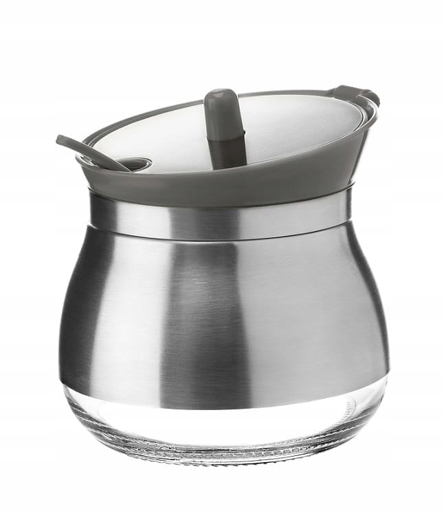 Cukiernica szkło tworzywo stal nierdzewna szary