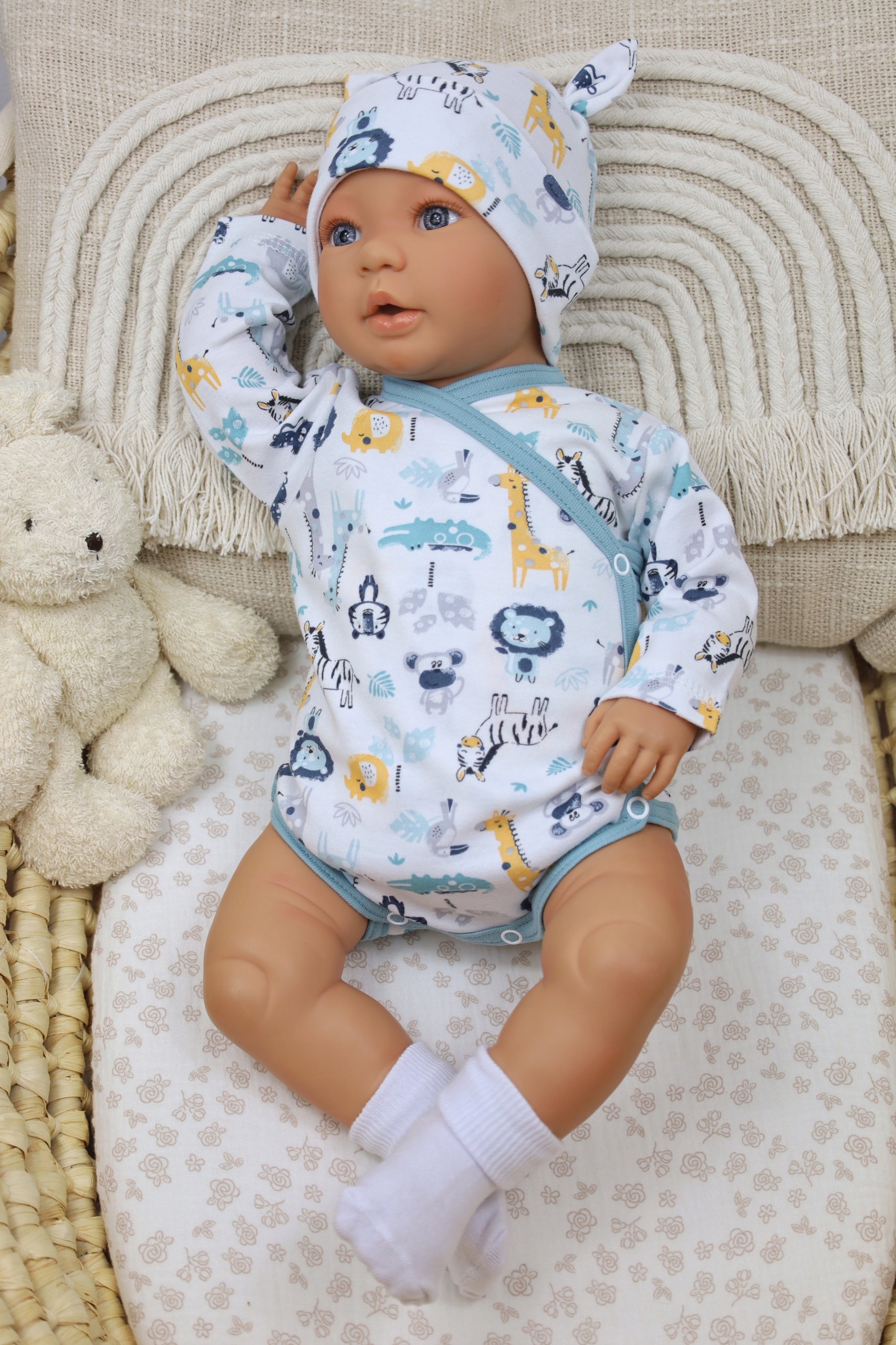 BODY KOPERTOWE Z DŁUGIM RĘKAWEM 74 LITTLE JUNGLE /58/ Rękaw długi rękaw