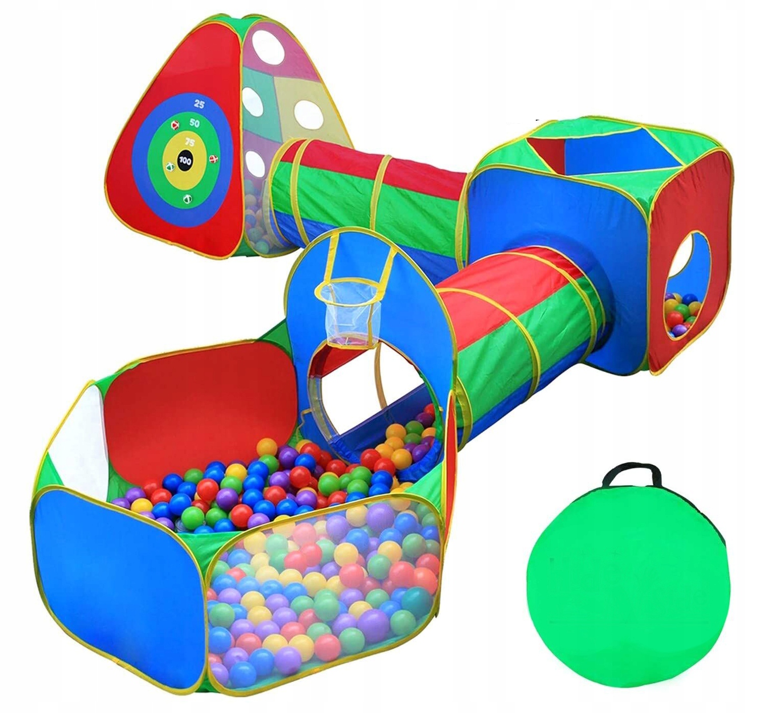 Namiot dla dzieci z tunelami 5w1 + tarcza