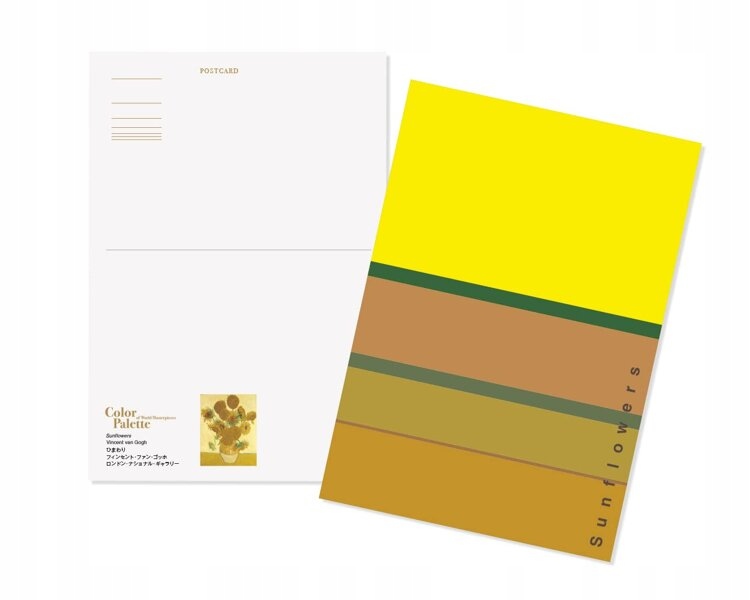 Color Palette Postcard Book of World Masterpieces Autor International PIE