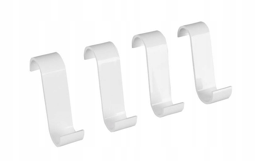 

Wieszak na grzejnik łazienkowy, półokrągły, biały