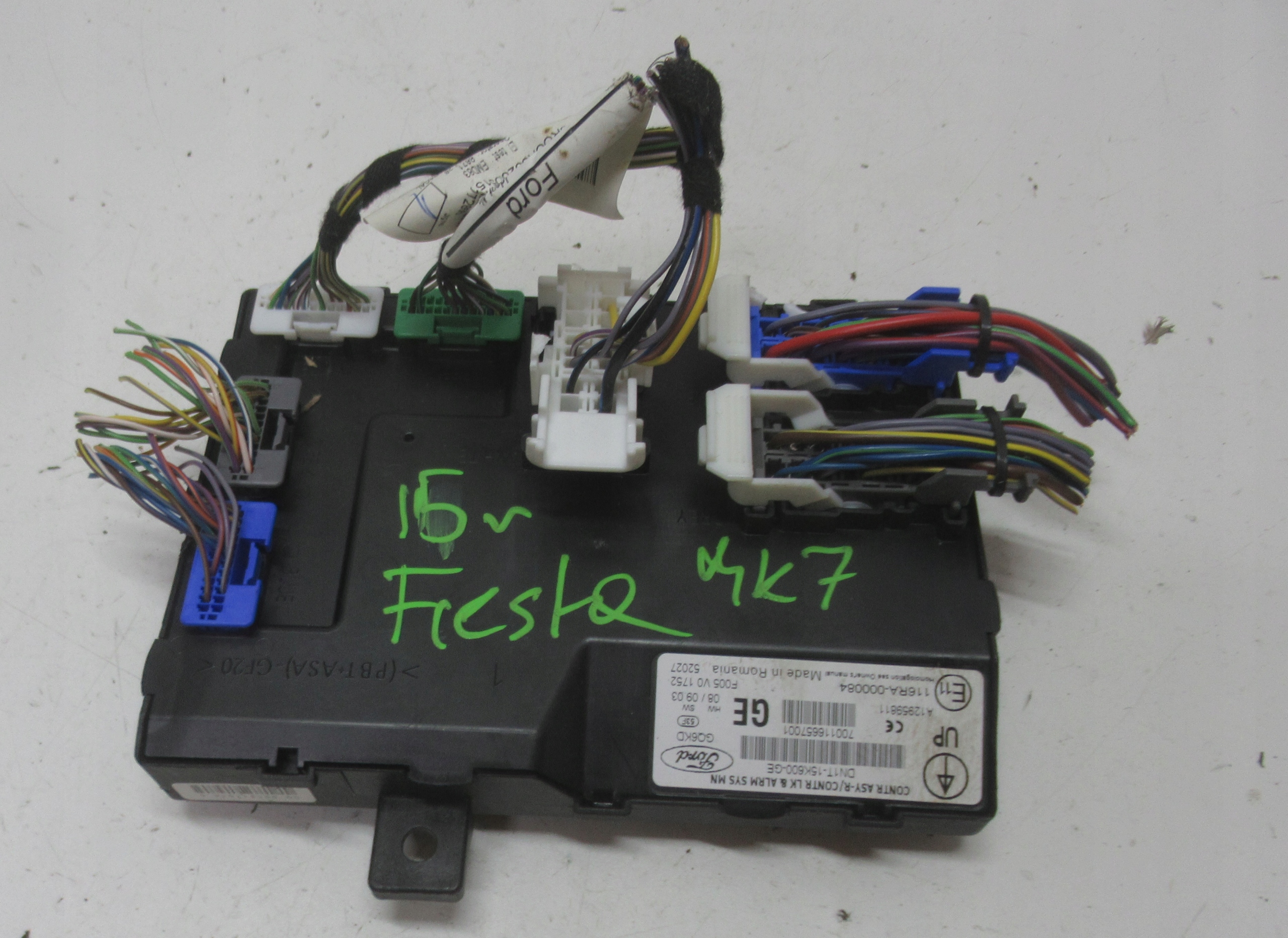 FORD FIESTA MK7 15R module ASY control unit DN1T-15K600-GE