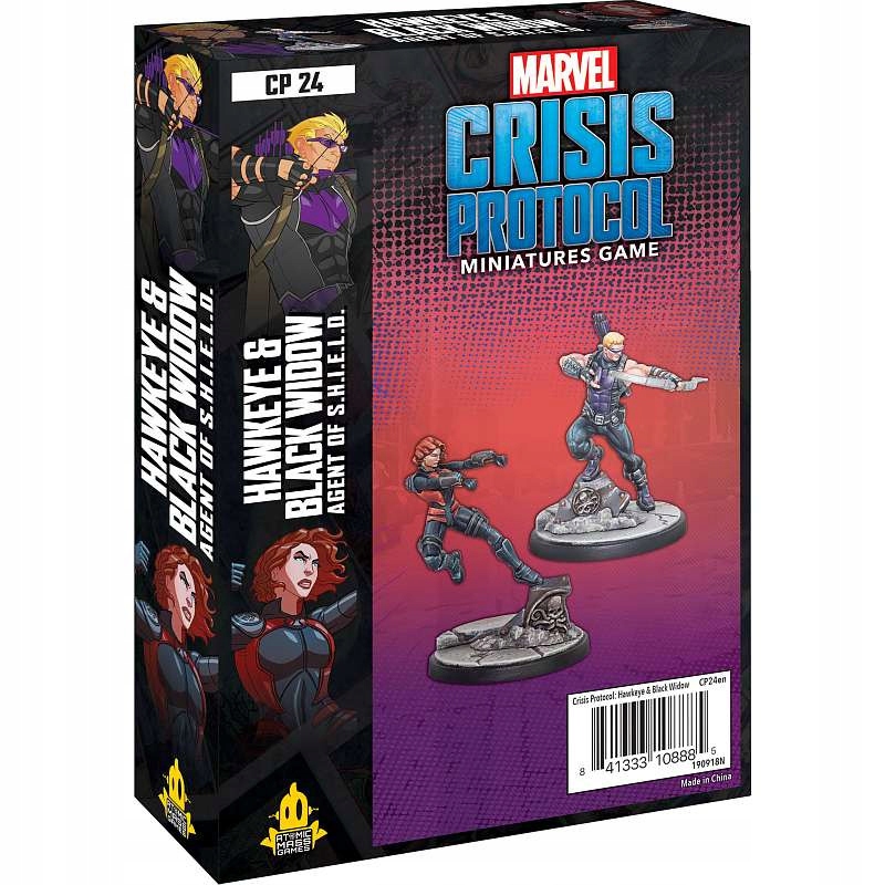 Marvel Crisis Protocol Hawkeye and Black Widow ENG