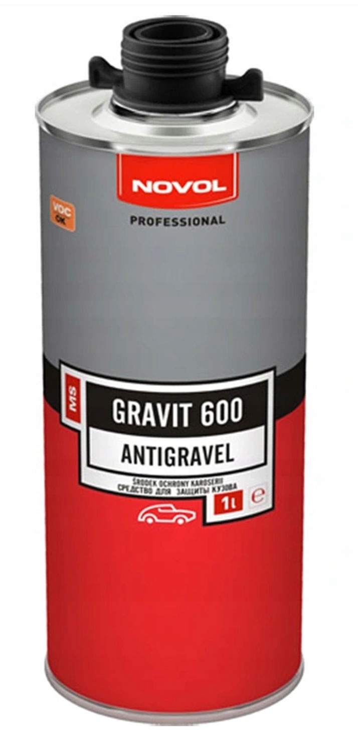 Novol Gravit 600 Środek Ochrony Karoserii Czarny 1L