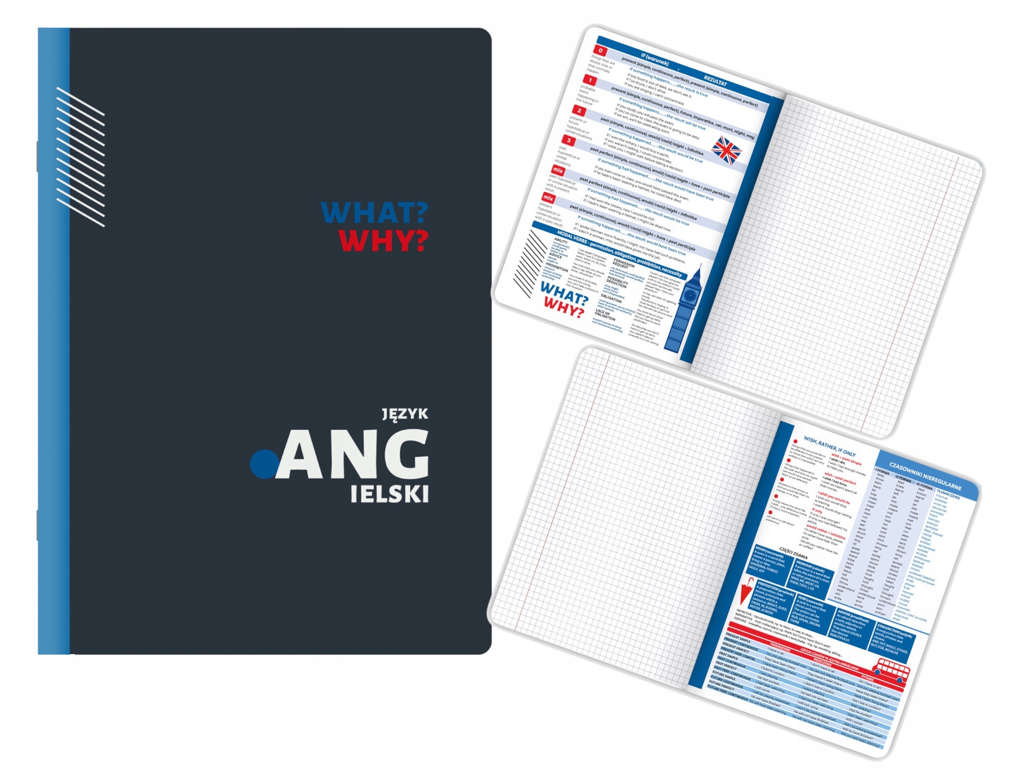 

Zeszyt A5 kratka 60 kartek Język Angielski Top2000