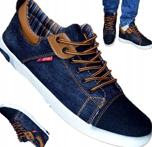 Trampki Sportowe Do Szkoły Na Halę Tenisówki Buty Do Ćwiczeń Wf Mocne Jeans