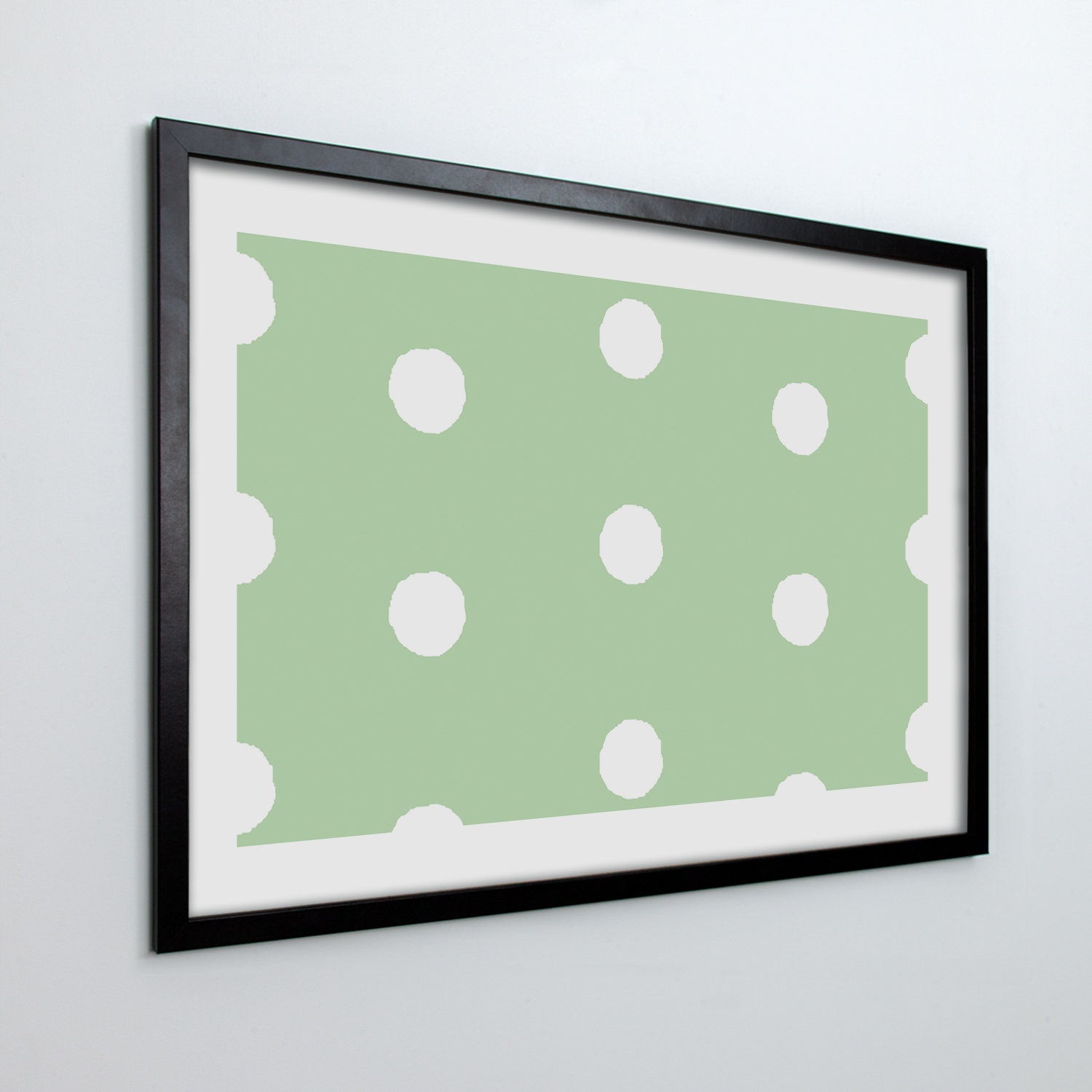 Fotoobraz na stenu v ráme Bodky guličky 100 x 70 cm