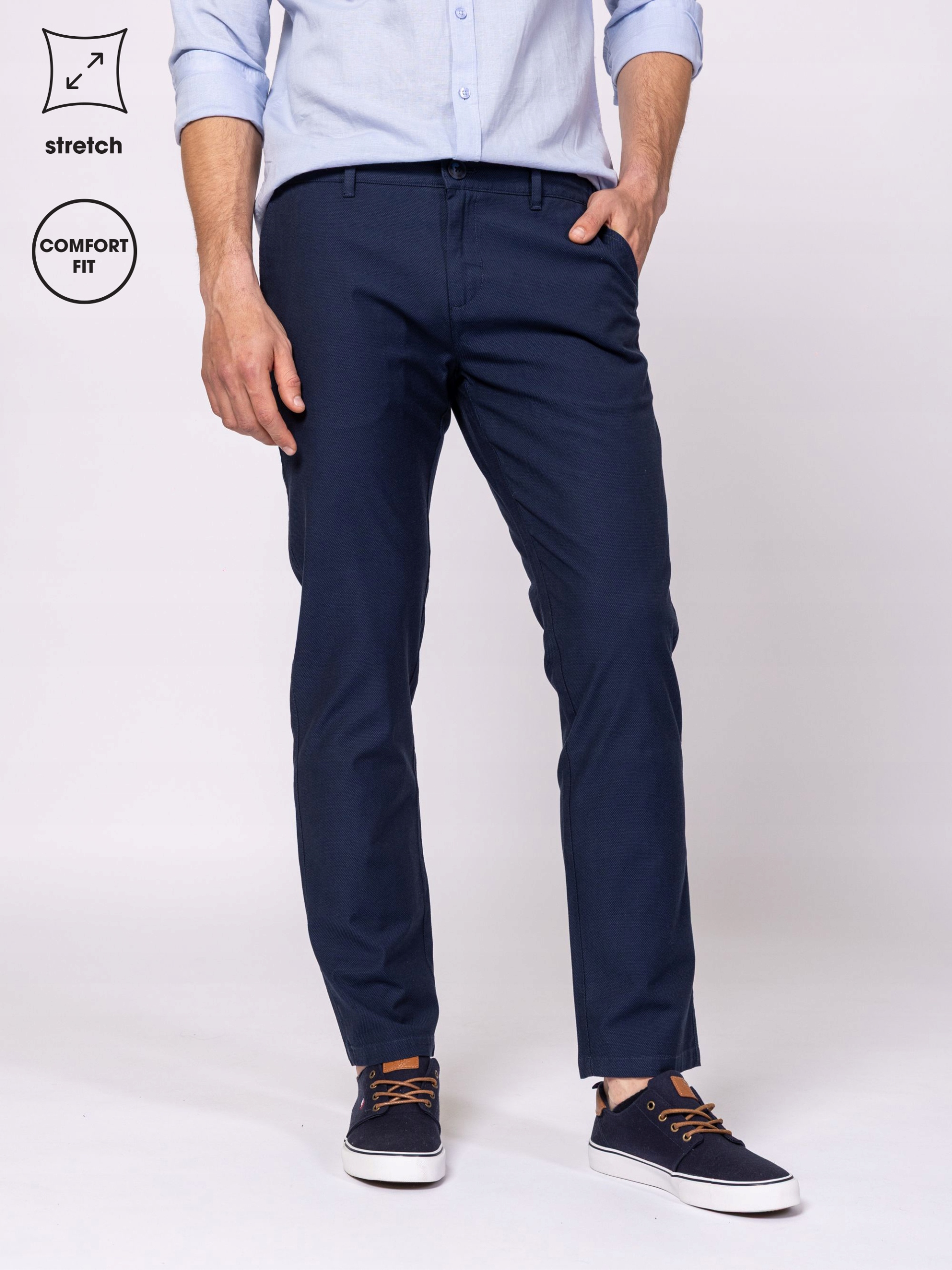 Heavy Tools Pánské Kalhoty Rovné Nohavice Bavlněné Frink Navy Námořnická Modrá 32