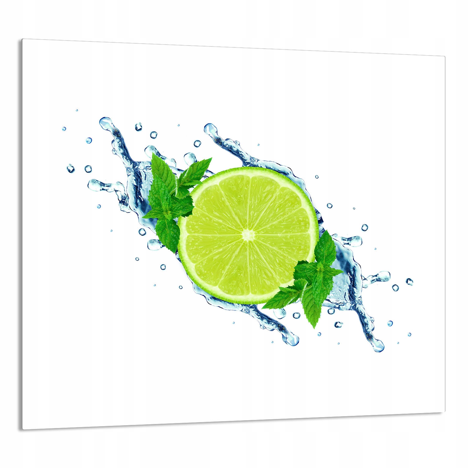 Skleněný Panel Do Kuchyně 65x60 Limetka Tvrzené Sklo