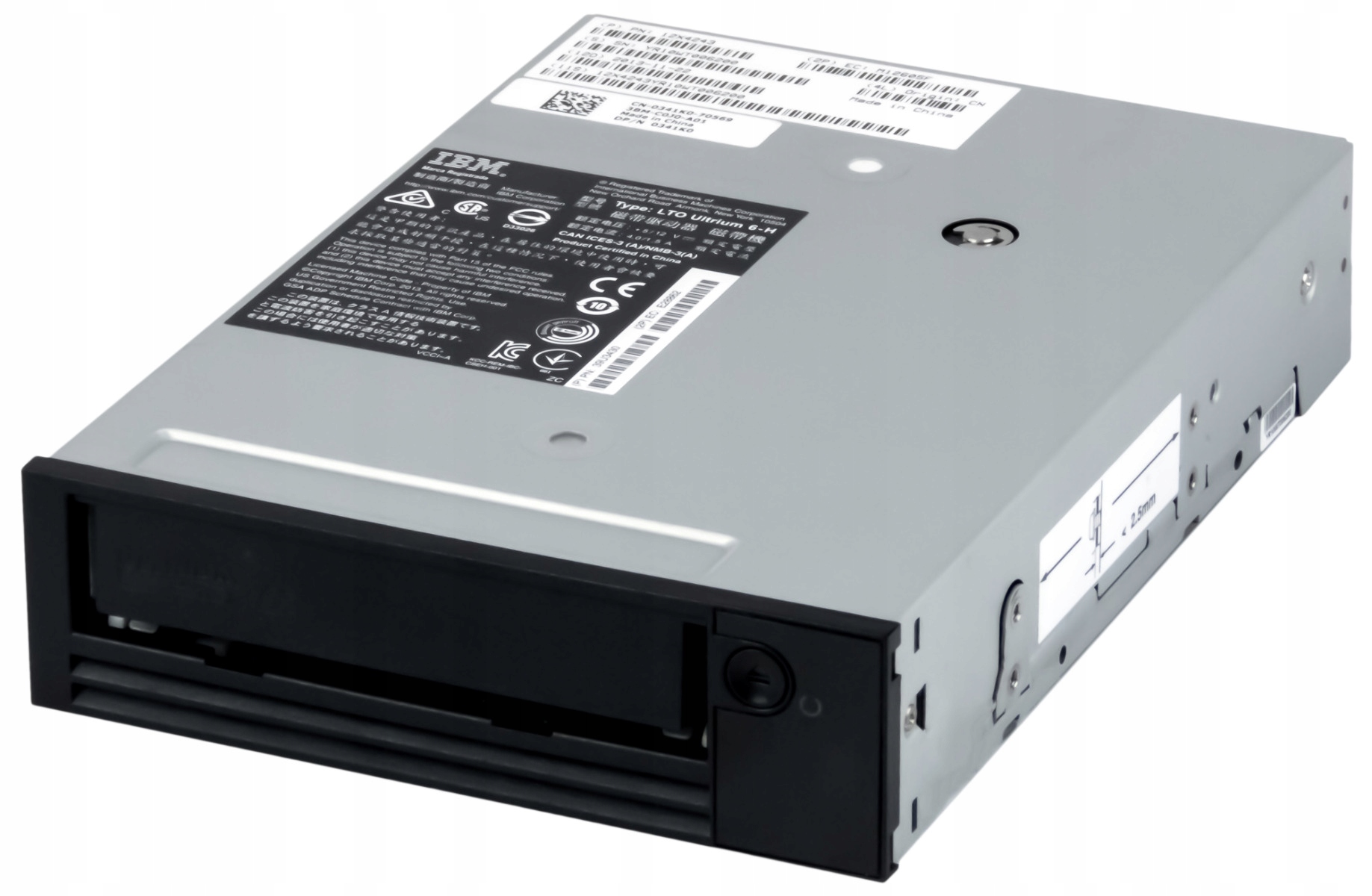 Dell 0341K0 2.5/6.25TB LTO-6 Hh Sas 12X4243