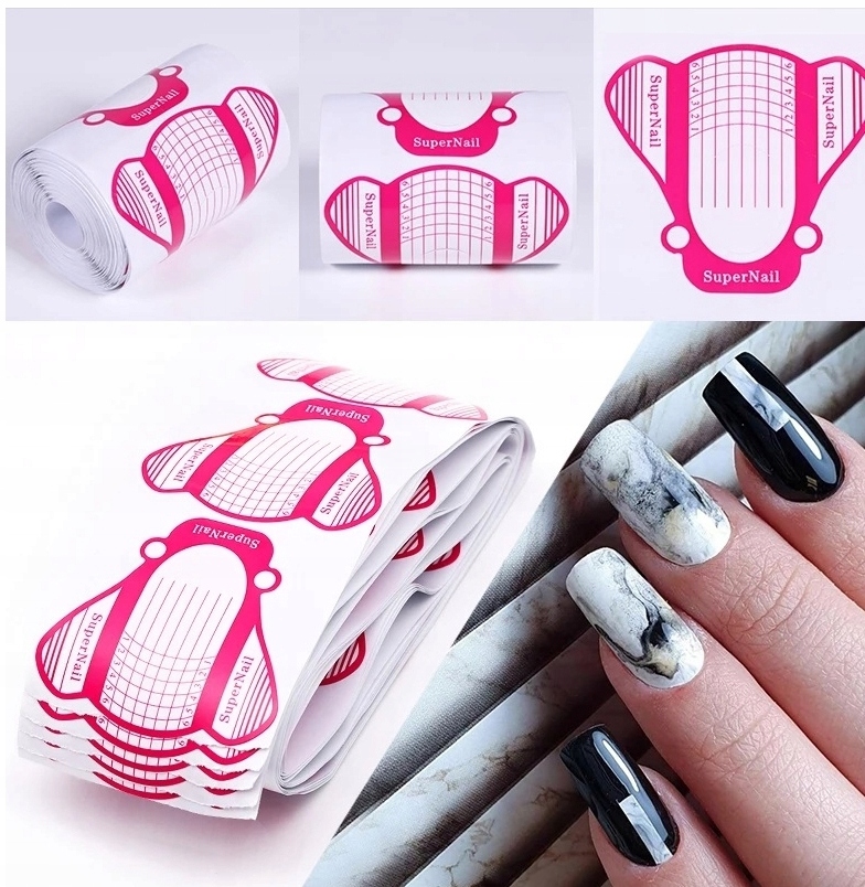 Szablon Formy Do Przedłużania Paznokci Manicure Żelu Akrylu Summer 100 szt. Stan opakowania oryginalne