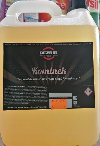 

Płyn do mycia Szyb Kominkowych Kominków 5 L.