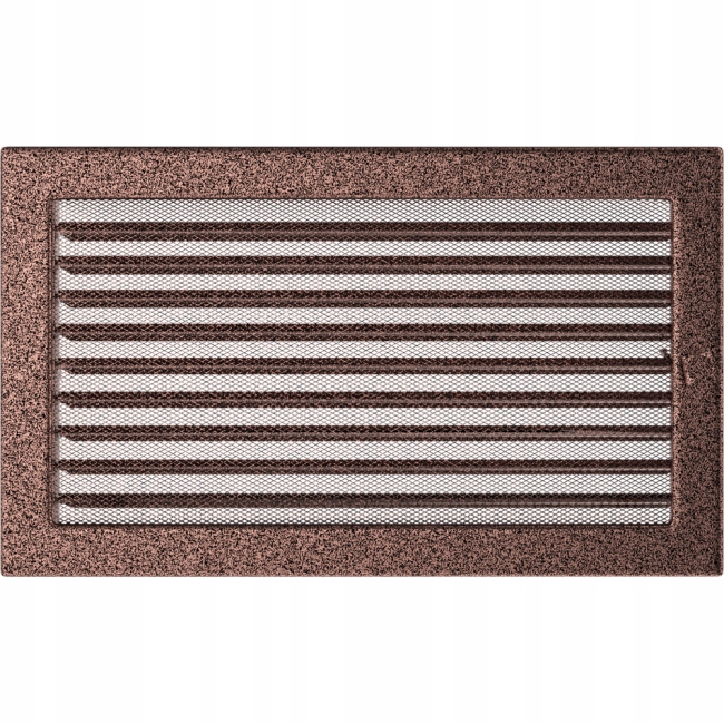 Větrací krbová mřížka 22x37 cm Měď s žaluzií