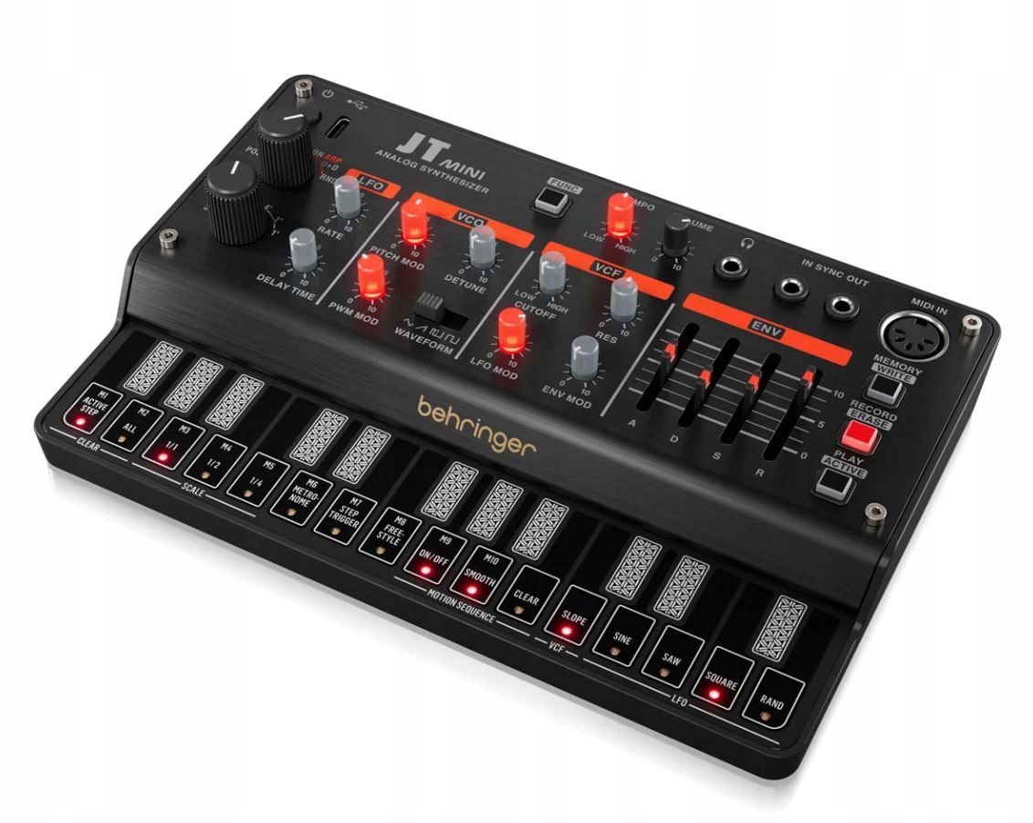 Behringer Jt Mini – přenosný, analogový polyfonní syntezátor