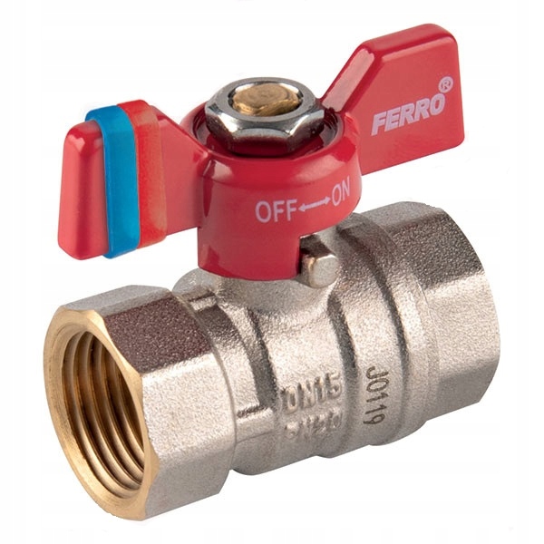 

Ferro Zawór Kulowy F-comfort 1/2 Gw Motylek 20bar