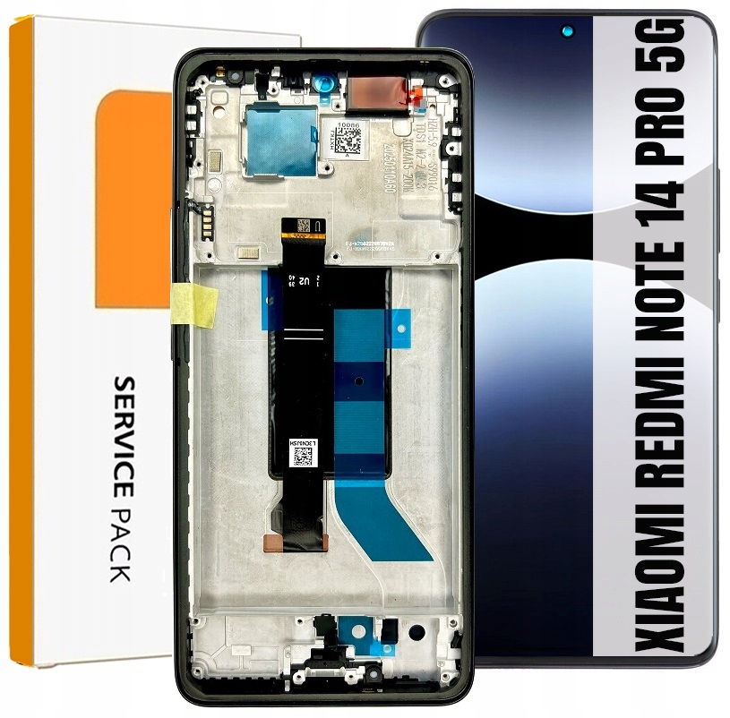 Displej Pro Xiaomi Redmi Note 14 Pro 5G Originál Oem Obrazovka Rámeček