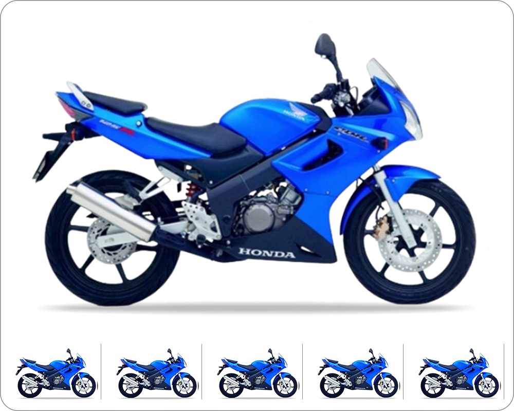 Samolepky Juula Pro Honda Cbr 125 R 2004-2005 Modré PB325E Černé