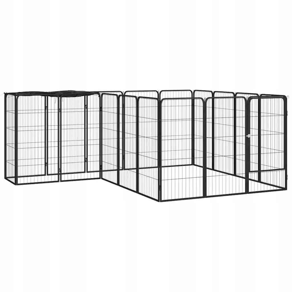 Pevná kotec pro psa 250x200x100 cm, černá