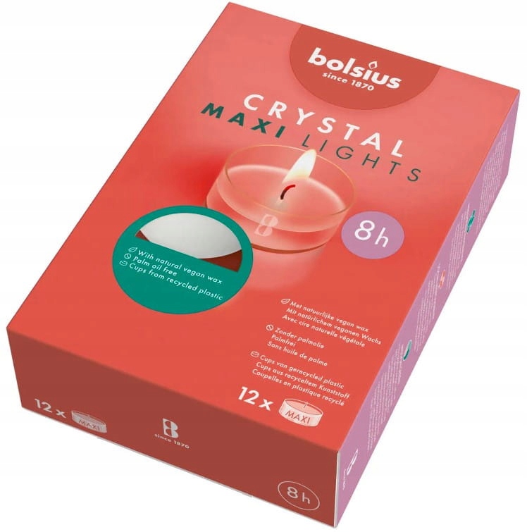 

Bolsius Crystal Light Podgrzewacz box 12szt 8h