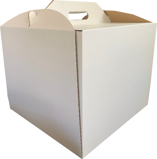 

Karton z rączką na tort 30 x 30 x 28 cm Biały 5szt