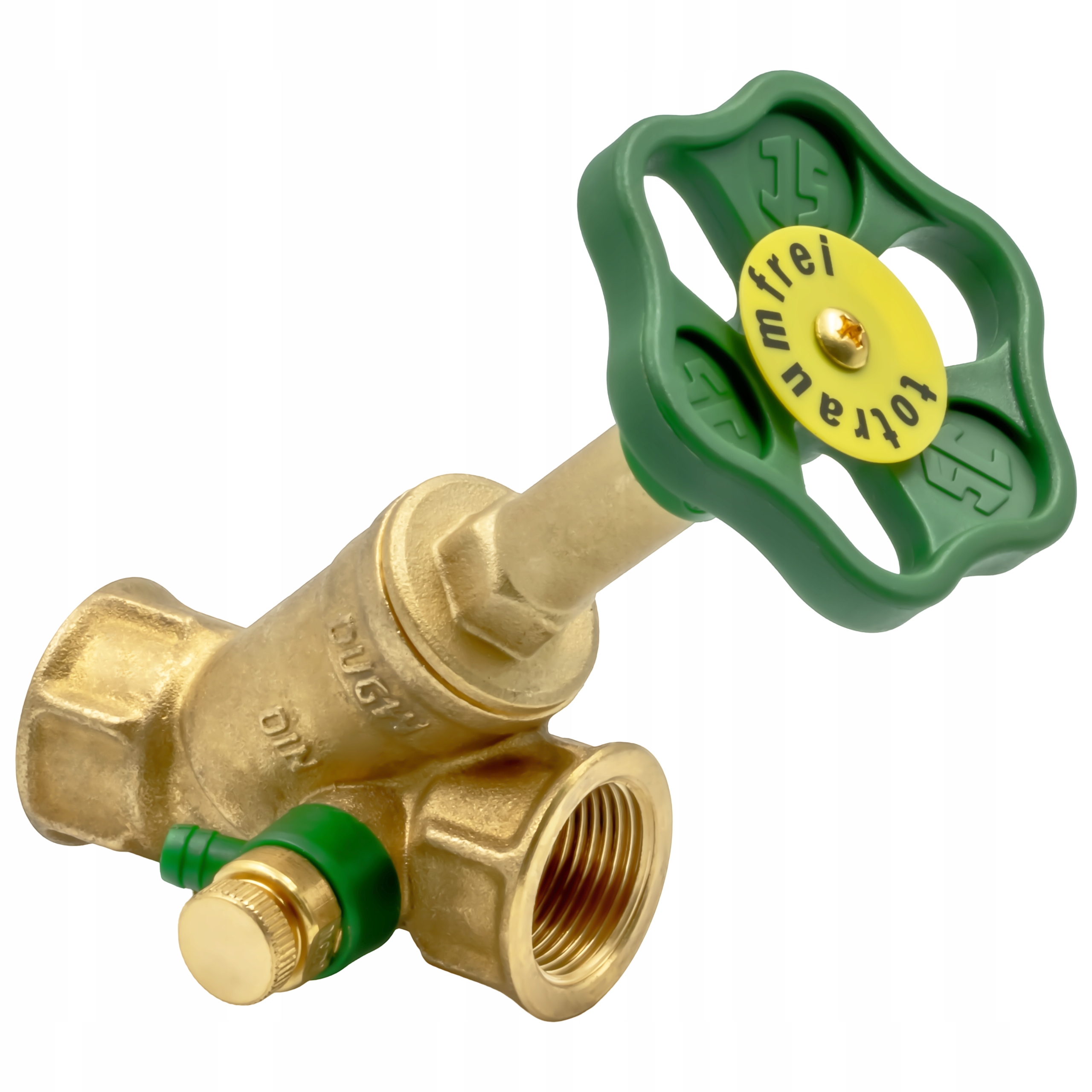 Zawór Mosiężny Grzybkowy Antyskażeniowy 5/4" DN32 Skośny Schlosser Solidny