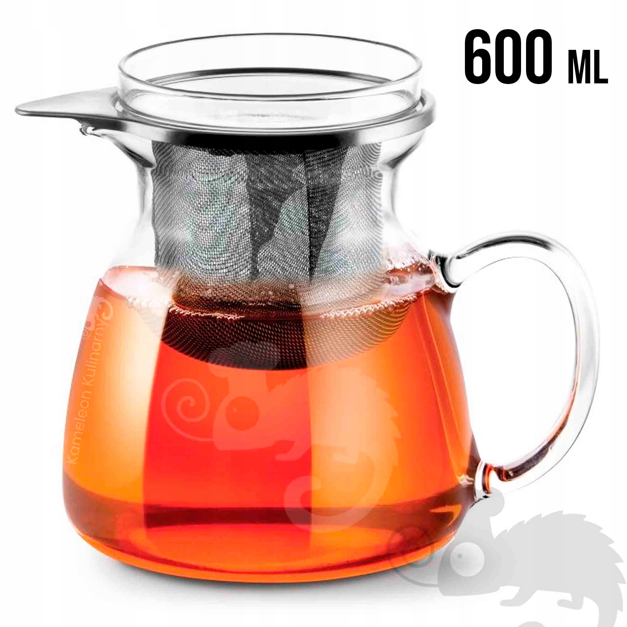 

Dzbanek Szklany żaroodporny zaparzacz 600ml 0,6