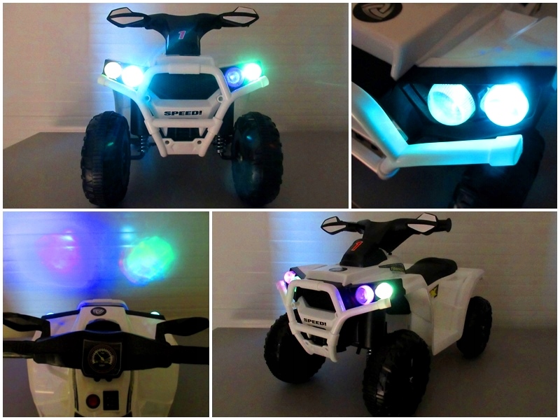 Quadzik J8 Quad na akumulator, światła, muzyka Długość pojazdu 67 cm