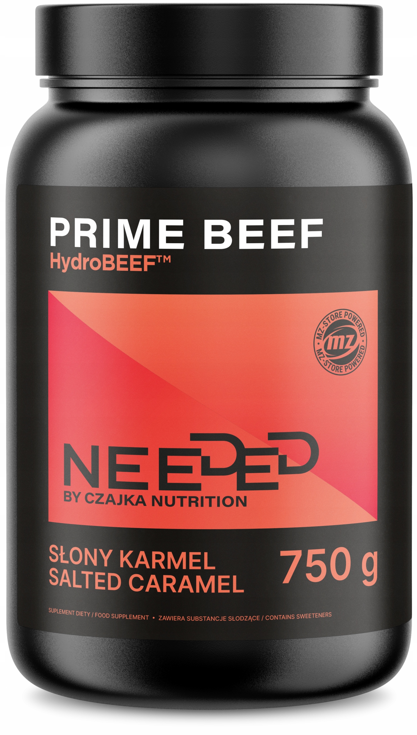 Needed Prime Beef 750 g hovězí protein, příchuť slaný karamel